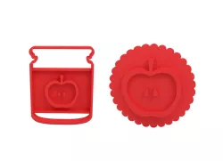 Cookie cutter and cookie stamp