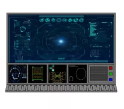 CUSTOM WALL COMPUTER SCREEN for 3.75 IN & 6 Figure STAR WARS GI JOE & Other DIORAMA