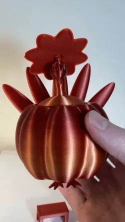 Cute Thanksgiving Turkey in a Pumpkin Print-in-Place