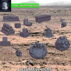 Desert item bundle (Pre-supported DeFenceee!!! decorations)