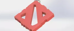 DOTA2 Logo -Keychain