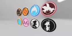 Dragon Ball Christmas Ornaments 8 pack!