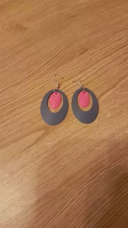Elliptic earrings / Boucles d'oreilles elliptiques