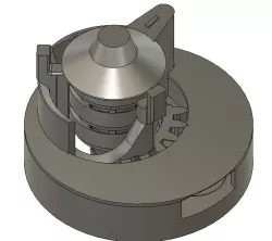Exposed Print in Place Combination lock