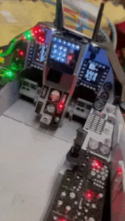F16 COCKPIT complete cockpit STL FILES ONLY 3D print model