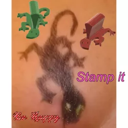 female male stamp pattern stroke to create an intimate hairstyle LIZARD  FemJ-88 trend 2021 3d-print and cnc