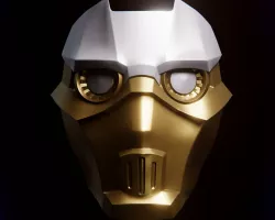 Firelighter mask from arcane show (Mascara de Firelighter)