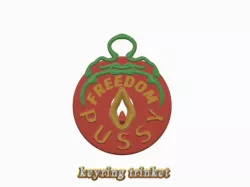 Freedon Pussy Necklace pendant earrings Female Symbols sex-wife sex-girl NSW keychain  identify sign k-03 3d-print and cnc