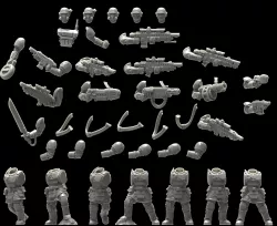 Galactic Guard storm trooper builder 3d art