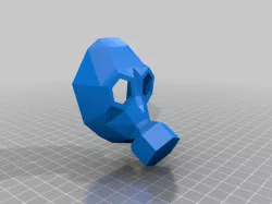 Gasmask, lowpoly