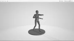 Girl with Shotgun for post apocalyptic/zombie mini table top