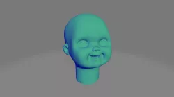 Good Guy Chucky Doll Head