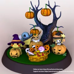 Halloween Tree and Candy