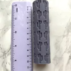 Hand roller for polymer clay/cactus texture/ lorren3d