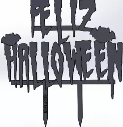 happy halloween cake topper