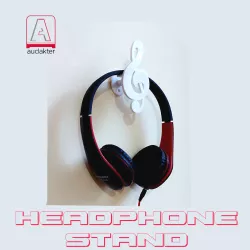 HEADPHONE HANGER - TREBLE CLEF - MUSIC - WALL BRACKET