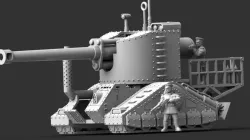 Heavy steam self-propelled siege gun "Perun"