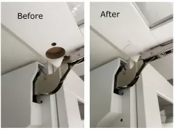 Ikea door hinge plugs