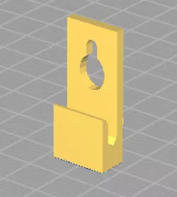 IKEA RIBBA hook with reinforcement (flat, narrow)