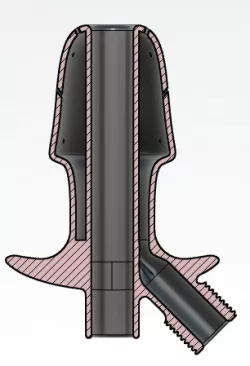 IMPROVED bi-directional shower enema - anal cleaner
