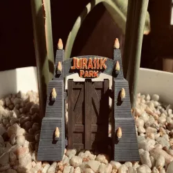 Jurassic Park Gate [no assembly, no supports, shrinkable]