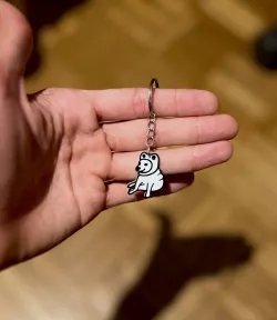 Keychain Doge frog // llalavero Rana Doge