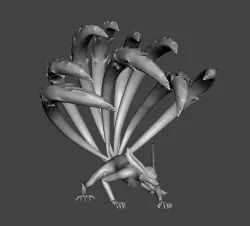 Kurama-Kyuubi-Youko - 9 tails bijuu (Naruto) 3D Model