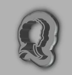 Lady face clay cutter