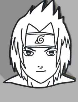 led lamp face of sasuke uchiwa