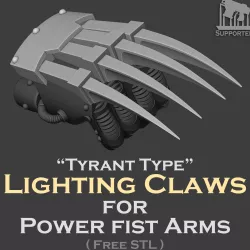 Lightning claw attachment for TYRANT TYPE (Ver.1 Update)