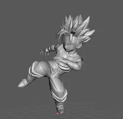 Little Trunks ( Super Saiyan) Dragon Ball Z 3D Model