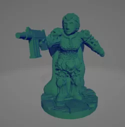 Machine Pistol Femme Knight