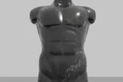 Man Torso sculpture STL 3MF OBJ Free 3D model