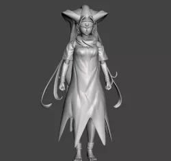 Oceanus Shenron (Six Star Dragon) Human form 3D Model