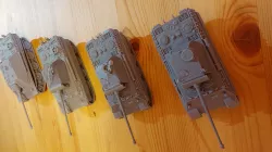 Pack Panther D/A/G + Jagdpanther G2 1/56(28mm)