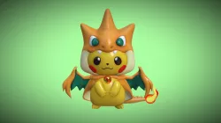 Pikachu Mega Charizard Y