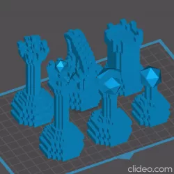 Pixel Chess Set
