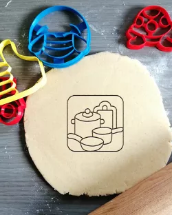 Pot and Pans Cookie Cutter