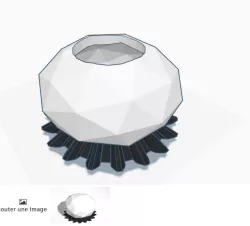 POT DE FLEUR /flower pot/ Home/decoration/ Lifestyle/geometric exotic exotic geometric artistic twisted geometric vase VASE ART octagon 8 sides support sober futuristic beautiful