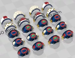 Red Butcher Planetary Consumers Tactical Tart shoulder pads