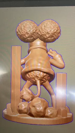 Red Fraggle Rock  Inspired design ( Optional Lamp )