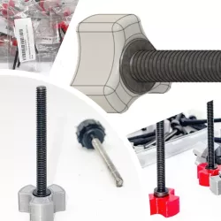 Replacement Knobs Screws Bolts to Lock Down Resin Vat Tanks HEX Metal Metric Bolts M4 * 40 mm Length for Elegoo Saturn 1/2 (S) Mars 3 (PRO) - for Socket Bolts (inner hex)
