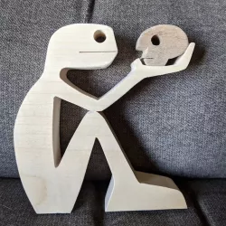 SCULPTURE OF BE OR NOT TO BE STL+SVG