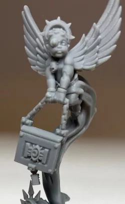 Silver Wardens Angel Baby (with book!!!!) (presupported)