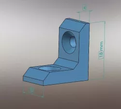 Small bracket 18x10x4 mm