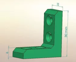 Small bracket 30x12x6 mm