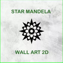 STAR MANDELA WALL ART 2D 02