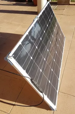 tilting frame for flexible 100W solar panel