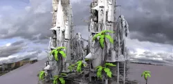Tribal Island beach Resort Sci fi Abode Kit bash 3