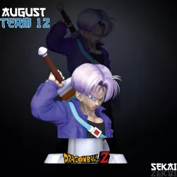 Trunks Bust - Sekai 3D Models - Tested and Ready for 3D printing